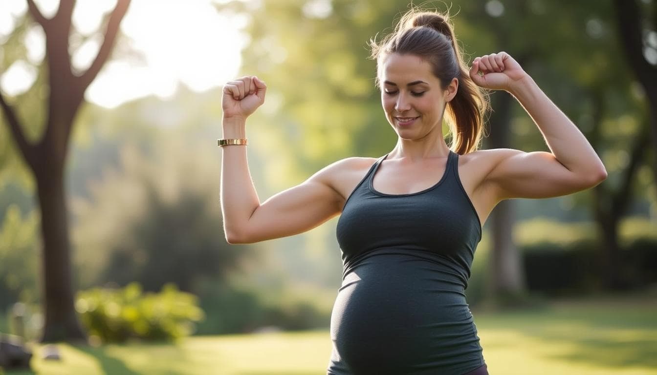 Kobita praktykuje ćwiczenia w ciąży
